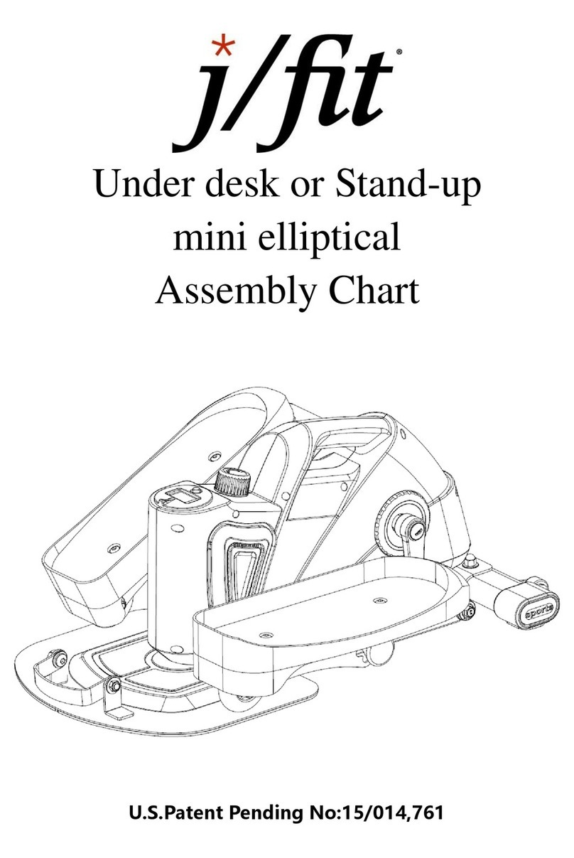 J/Fit Mini Elliptical Assembly Chart