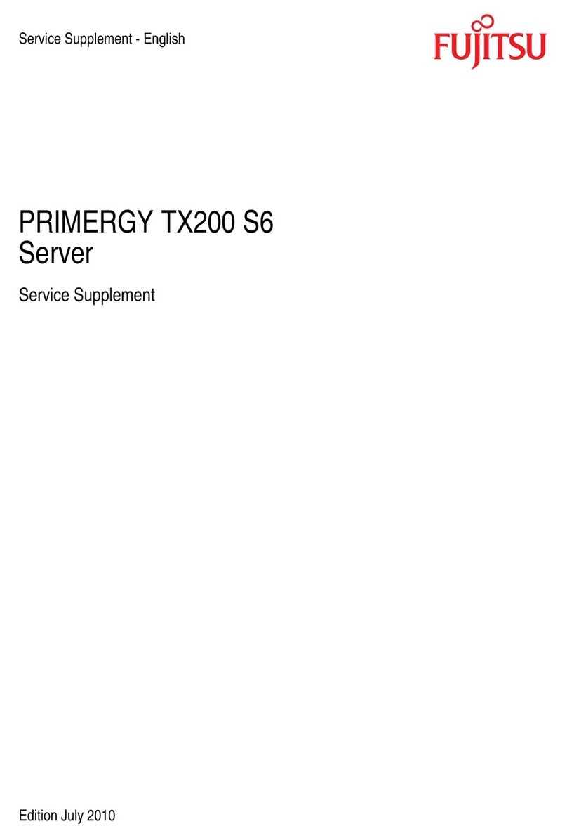 Fujitsu PRIMERGY TX200 S6 Owner's manual