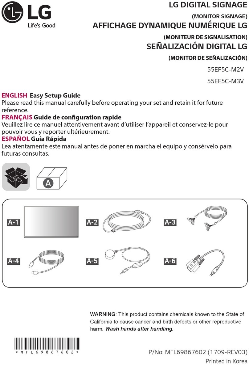 LG 55EF5C-M2V Quick start guide