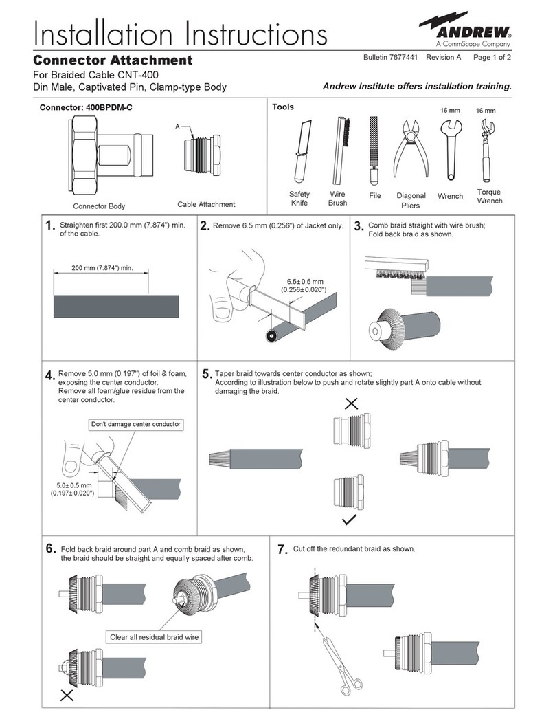 Andrew 400BPDM-C installation instructions