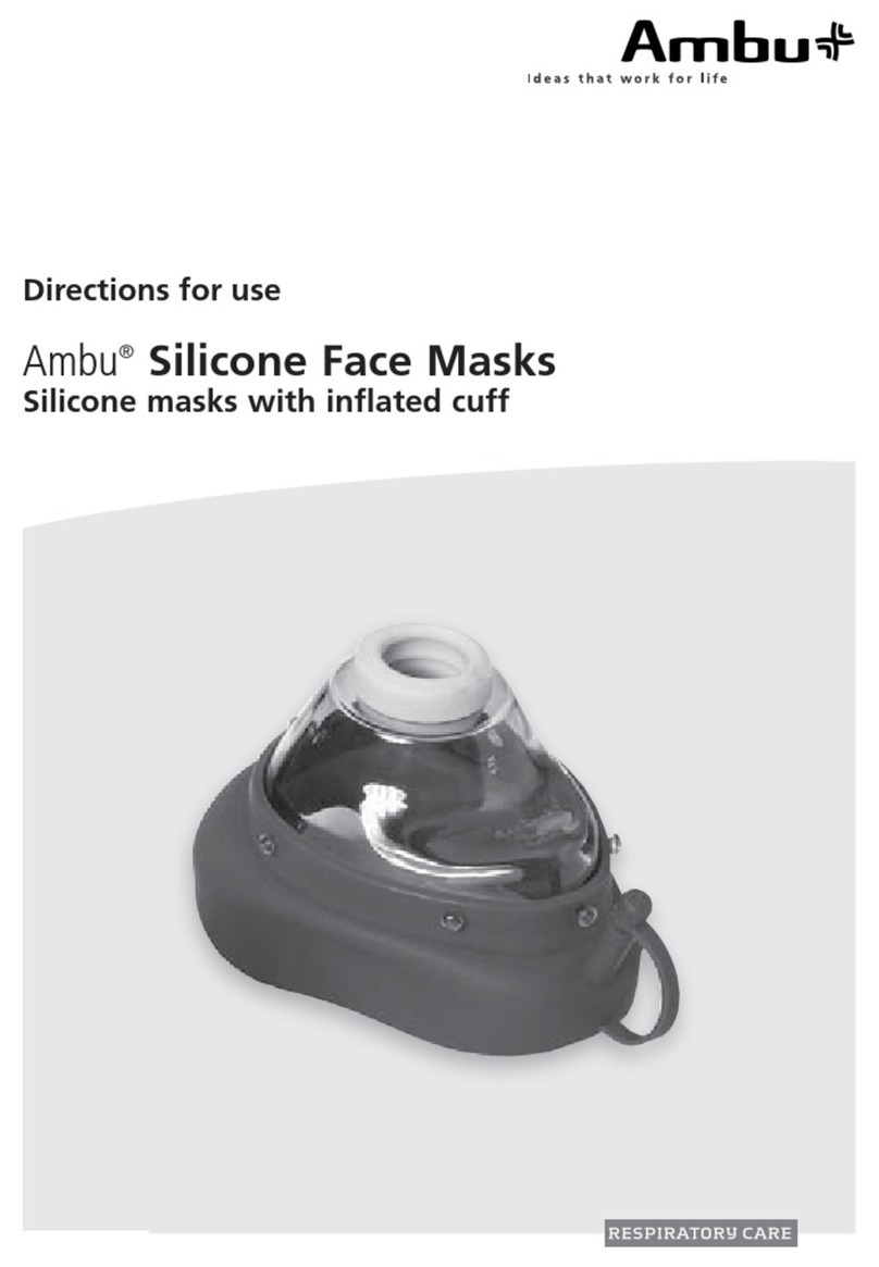 Ambu Silicone Face Masks Directions for use