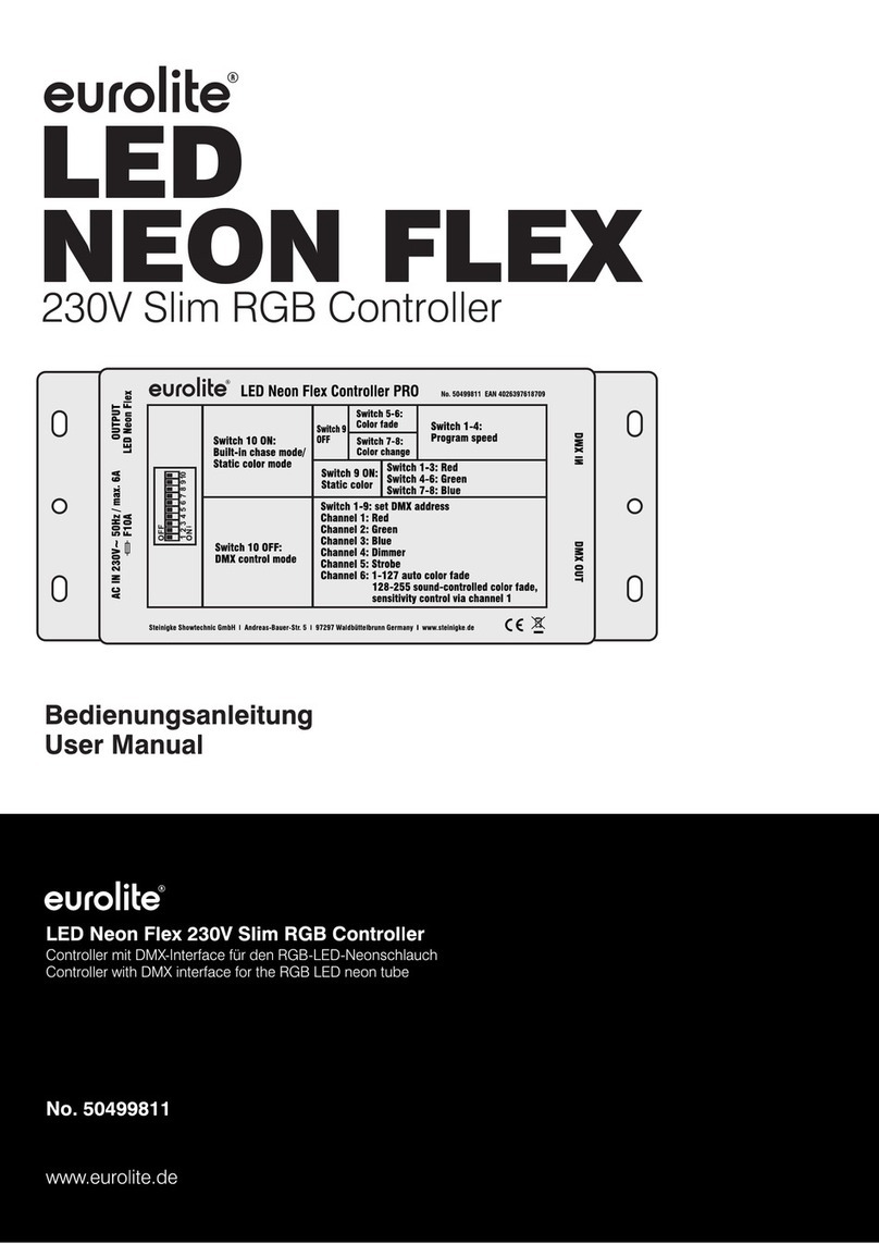 EuroLite LED NEON FLEX 230V Slim User manual