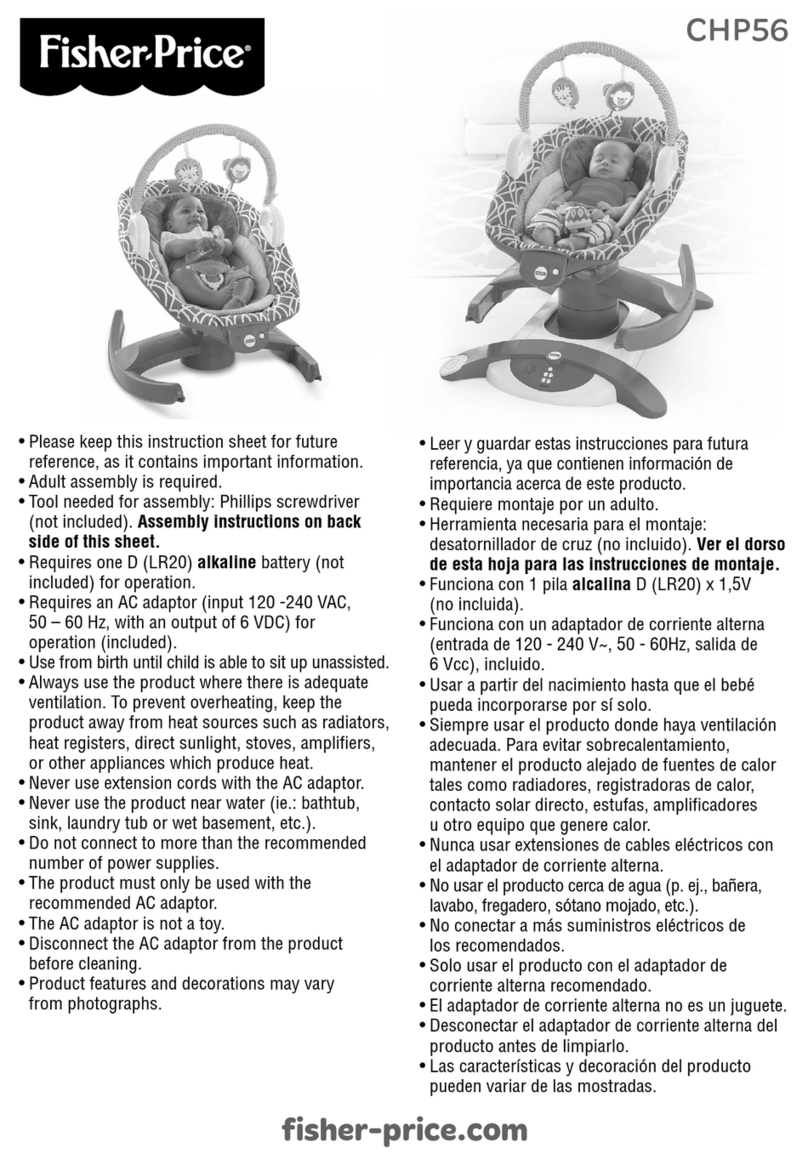 Fisher-Price CHP56 instruction sheet