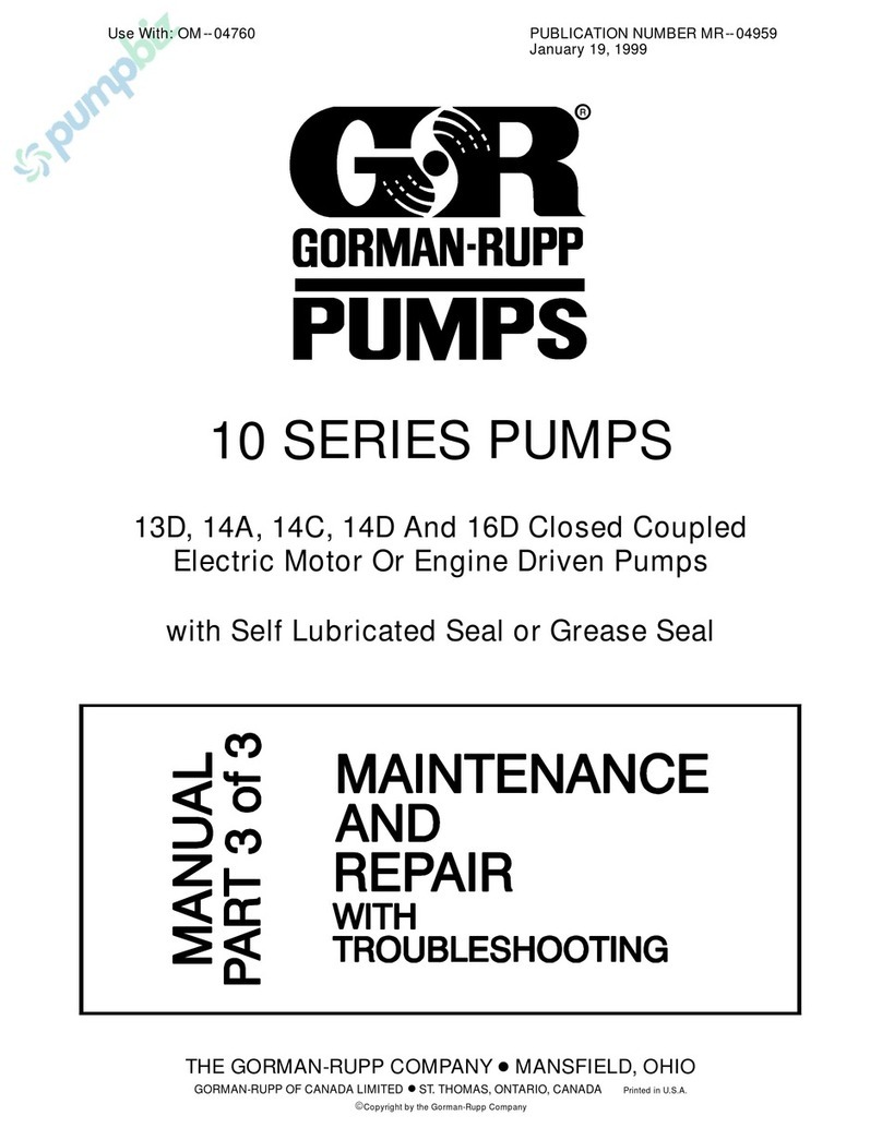 GORMAN-RUPP PUMPS 13D User manual