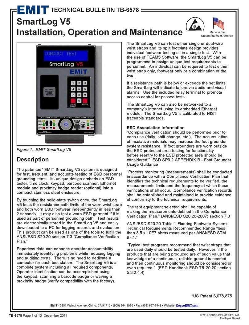 EMIT SmartLog V5 Technical bulletin