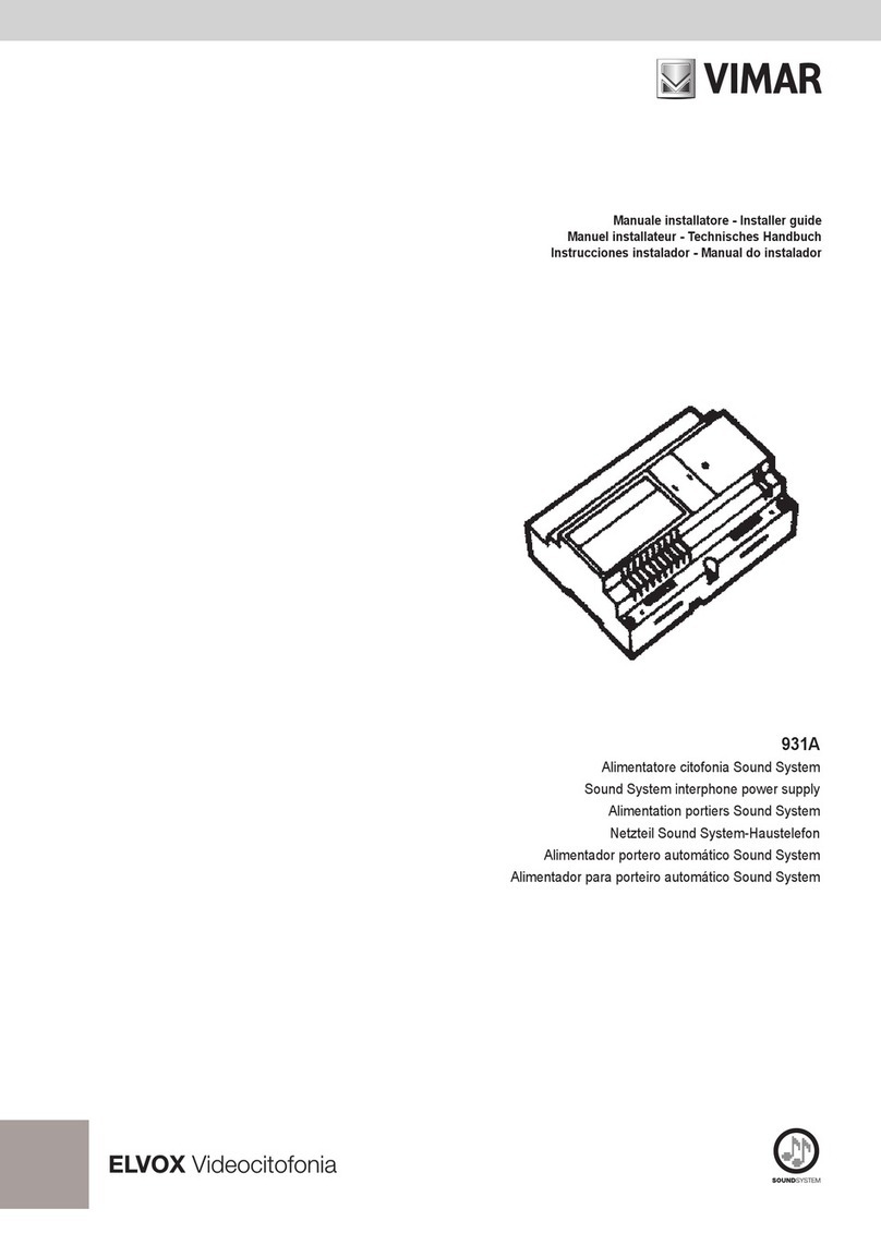 Elvox VIMAR 931A Assembly instructions