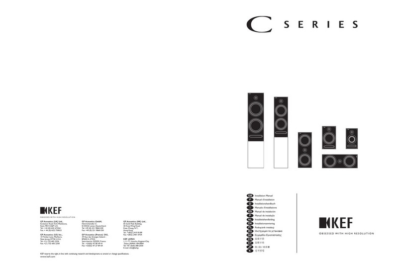 KEF C series installation manual