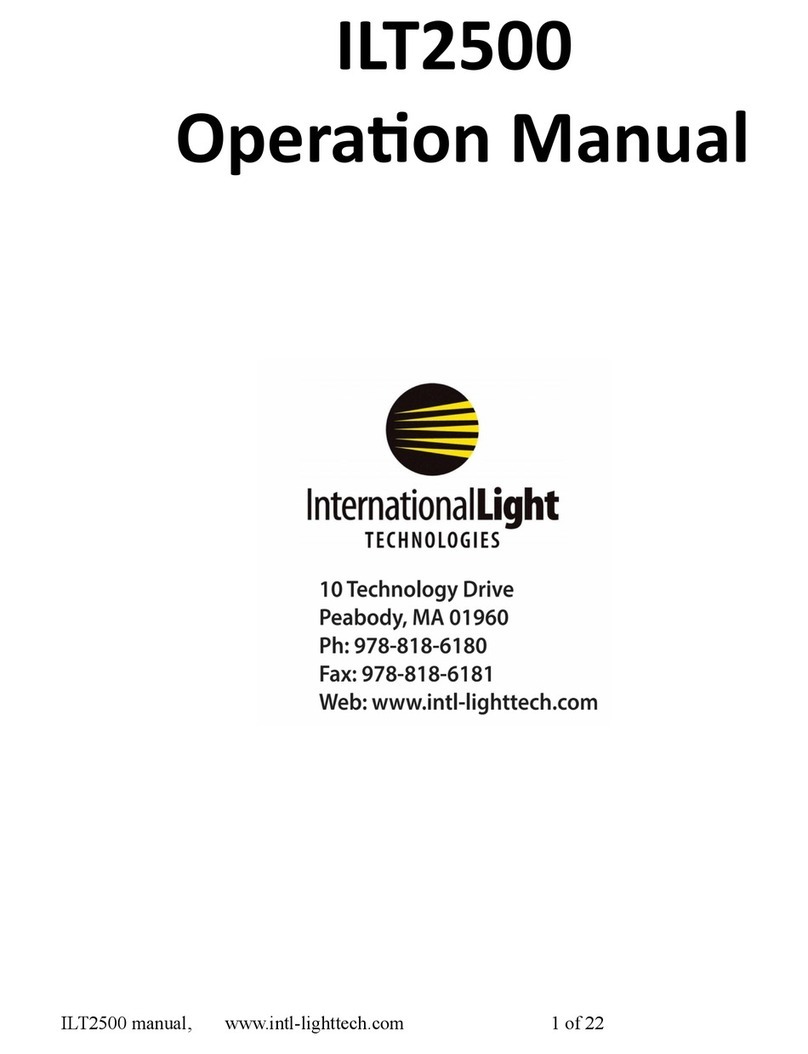 International Light Technologies ILT2500 User manual