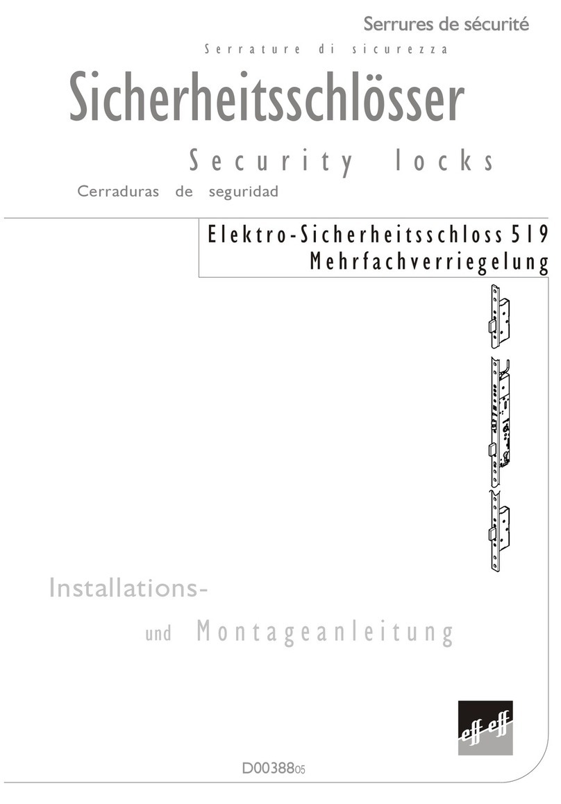 effeff 519 Installation and mounting instructions