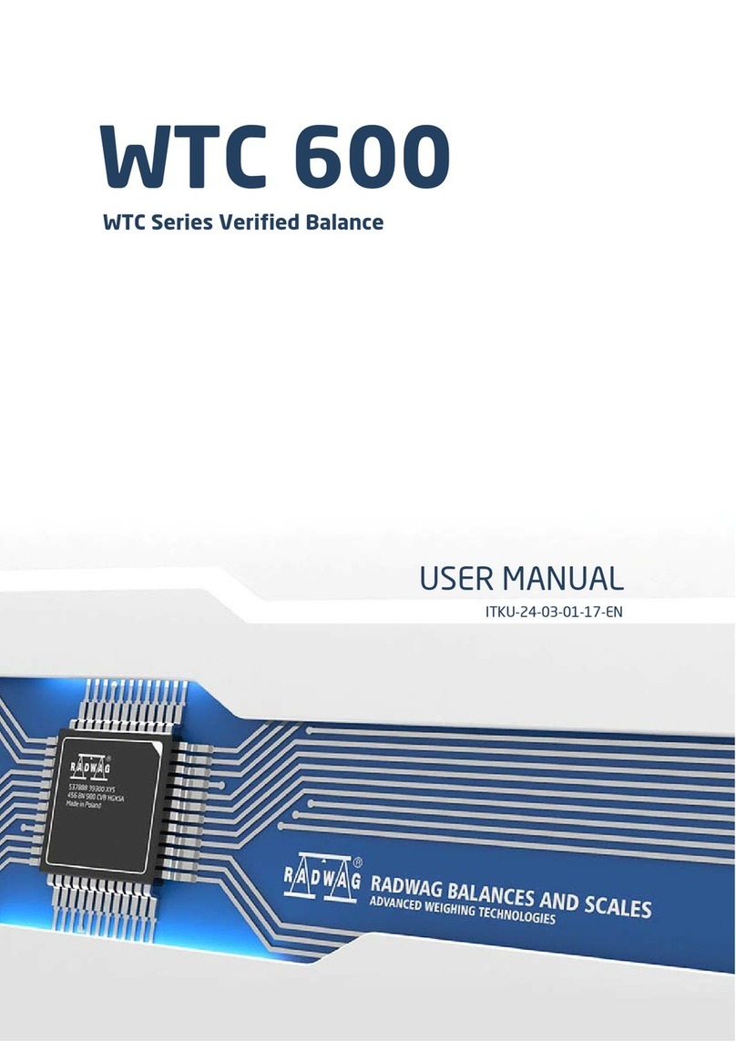 RADWAG WTC series user manual RADWAG WTC series user manual
