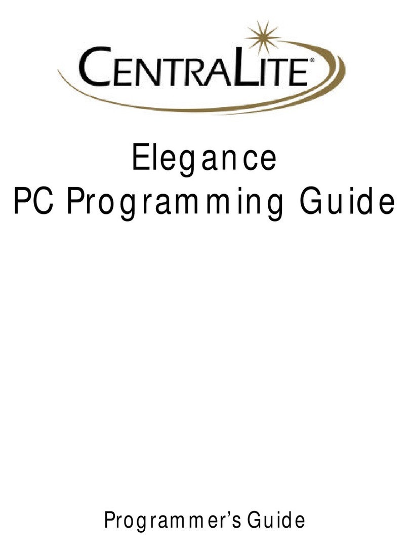 Centralite Elegance Operating instructions