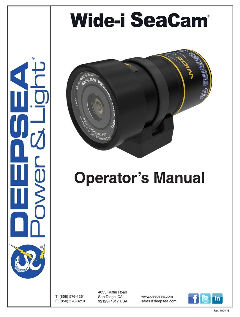 DeepSea Power & Light Wide-i SeaCam WSC-3060 Black and White Operator's manual