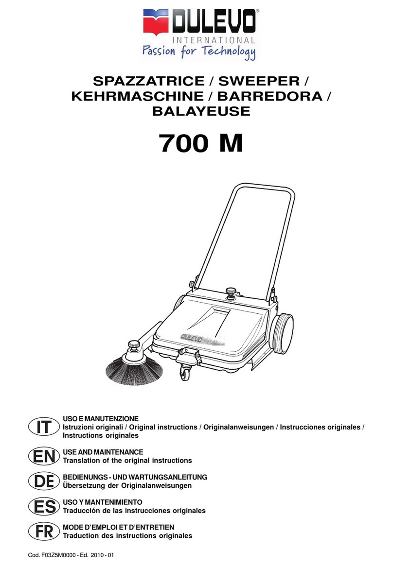 Dulevo 700 M Use and maintenance