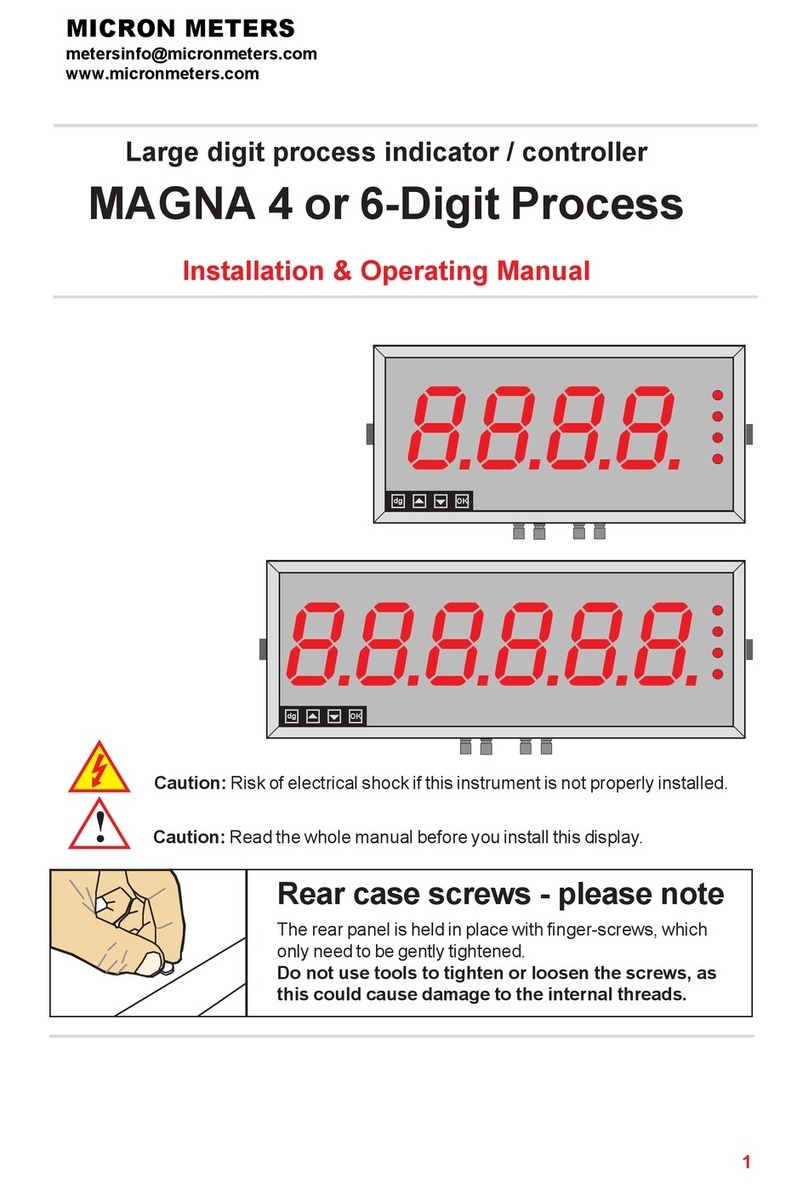 MICRON METERS MAGNA Installation & operating manual