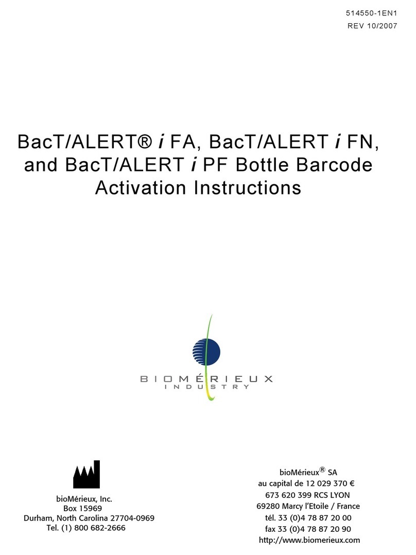 bioMerieux BacT/ALERT i FA Activation Instructions bioMerieux BacT/ALERT i FA Activation Instructions