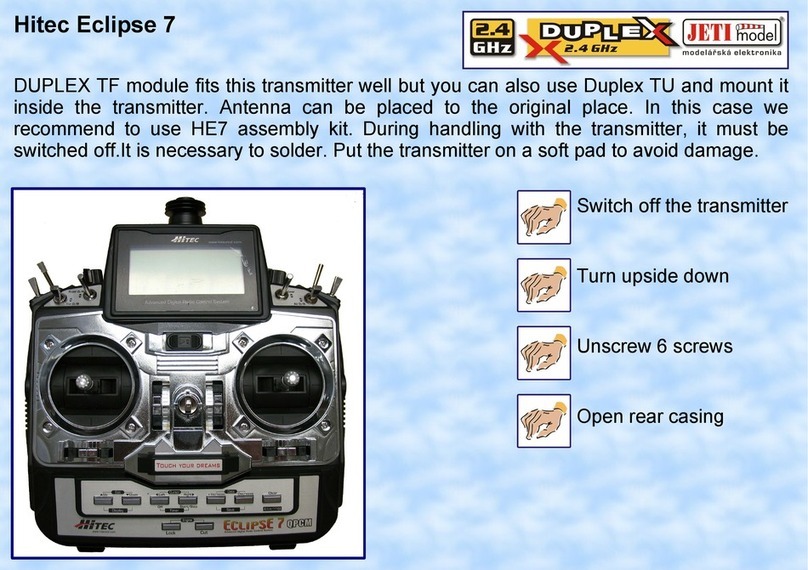 Hi-Tec ECLIPSE 7 quick start guide