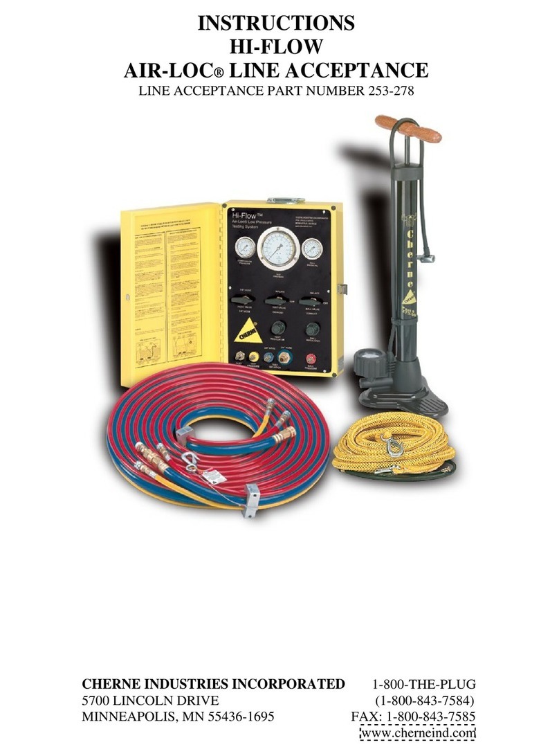 CHERNE HI-FLOW AIR-LOC LINE ACCEPTANCE instructions