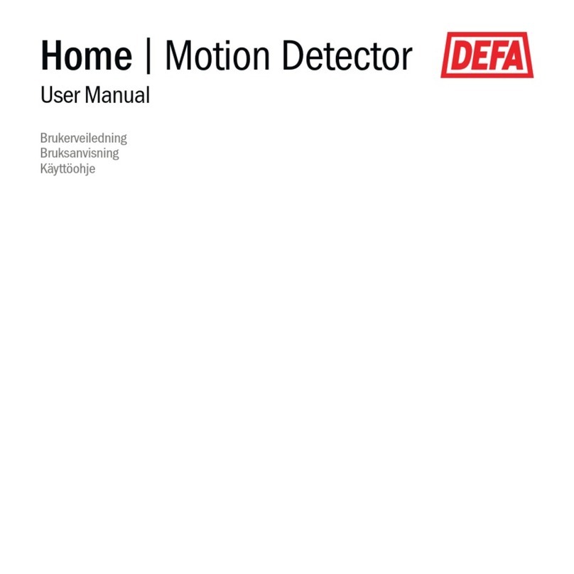 DEFA Home Motion Detector user manual
