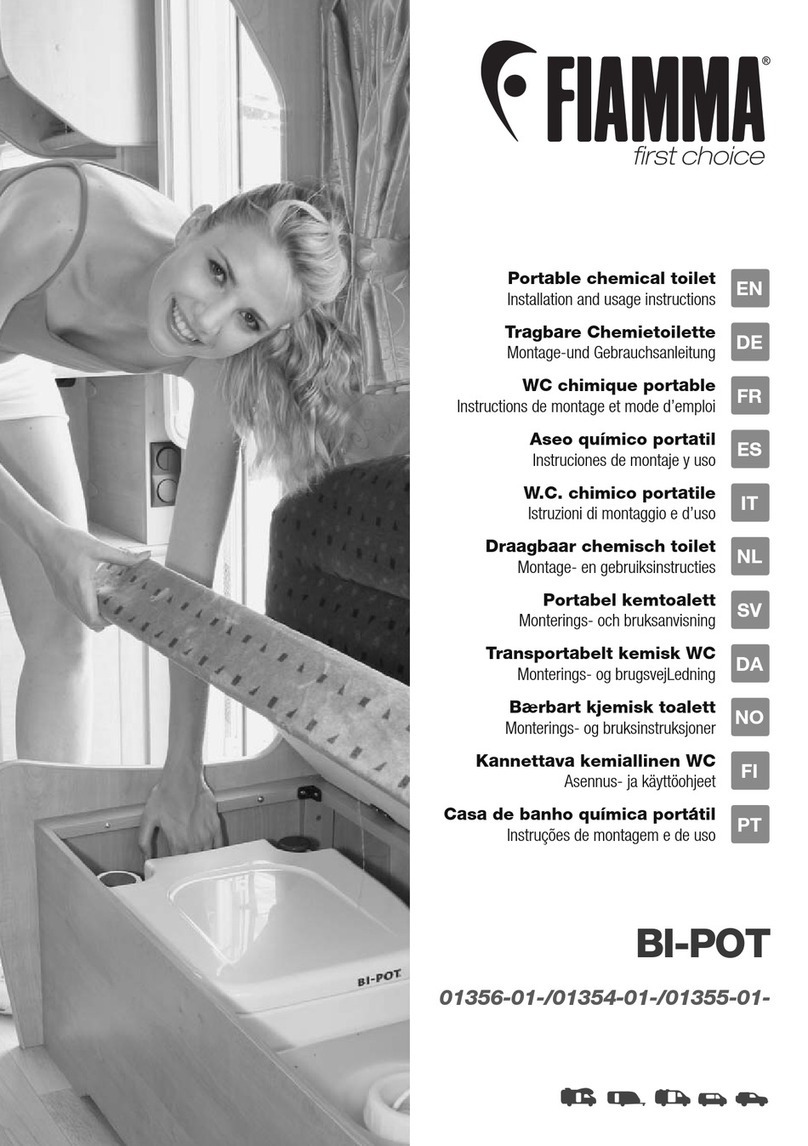 Fiamma Bi-Pot Series Installation and usage instructions Fiamma Bi-Pot Series Installation and usage instructions
