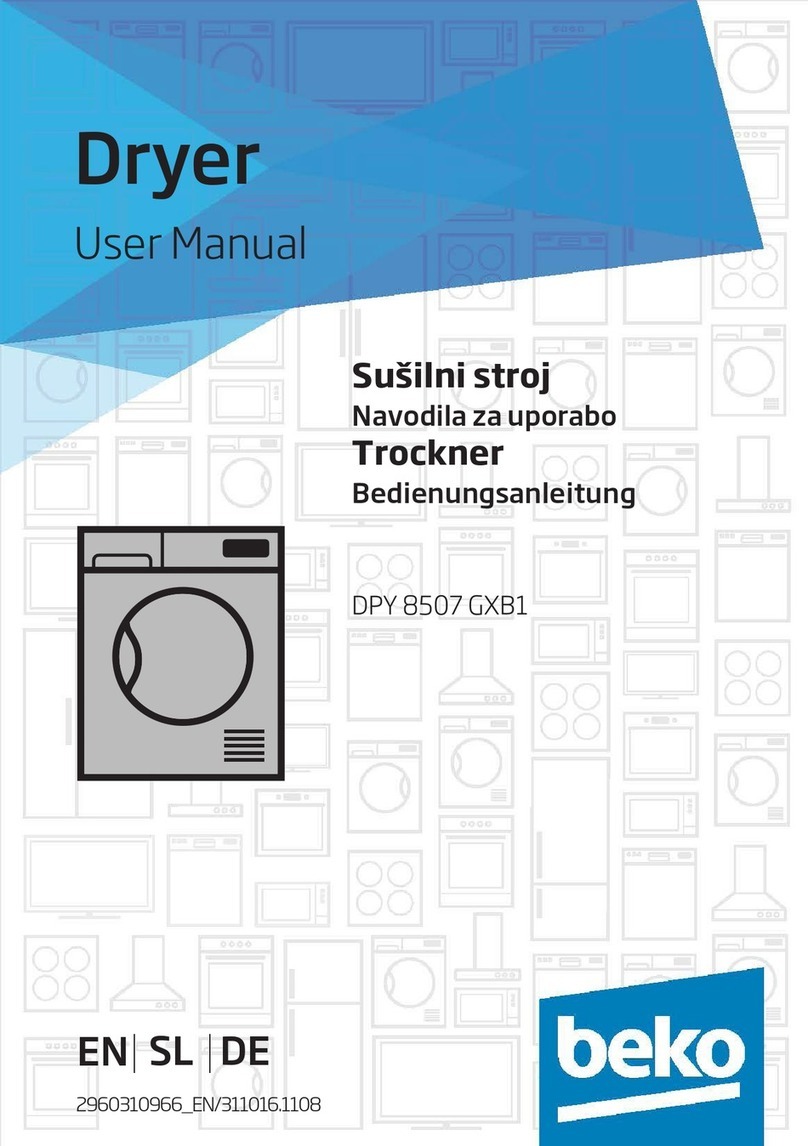 Beko DPY 8507 GXB1 User manual Beko DPY 8507 GXB1 User manual