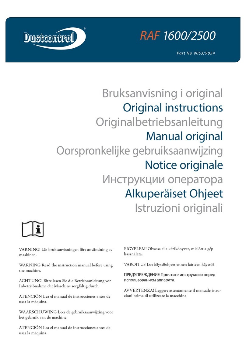 Dustcontrol RAF 1600 User manual