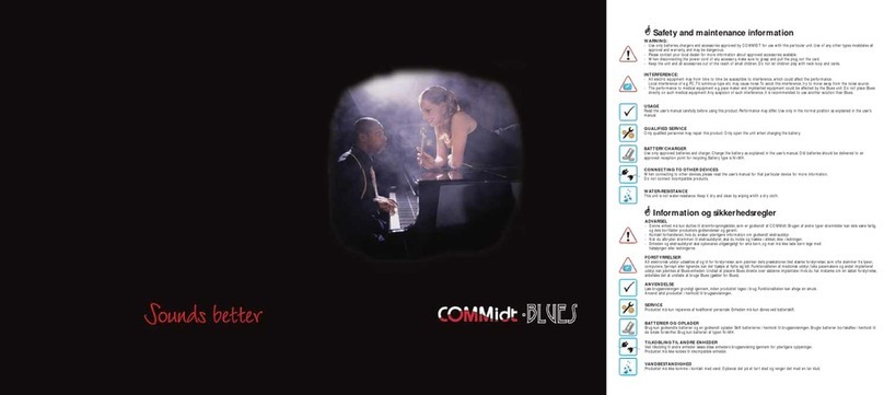 Commidt BLUES User manual