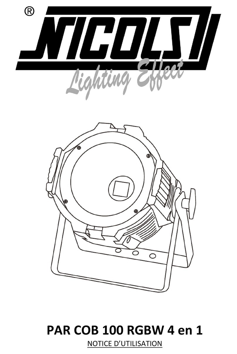 Nicols PAR COB100 RGBW4in1 user manual