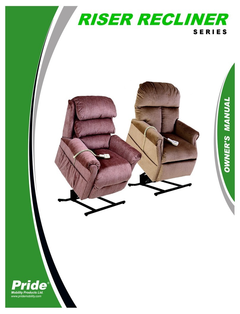 Pride Mobility RISER RECLINER Series User manual