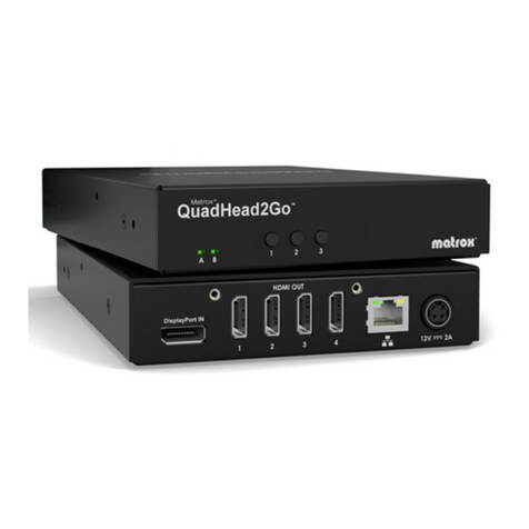 Matrox QuadHead2Go Q2G-DP4K User manual