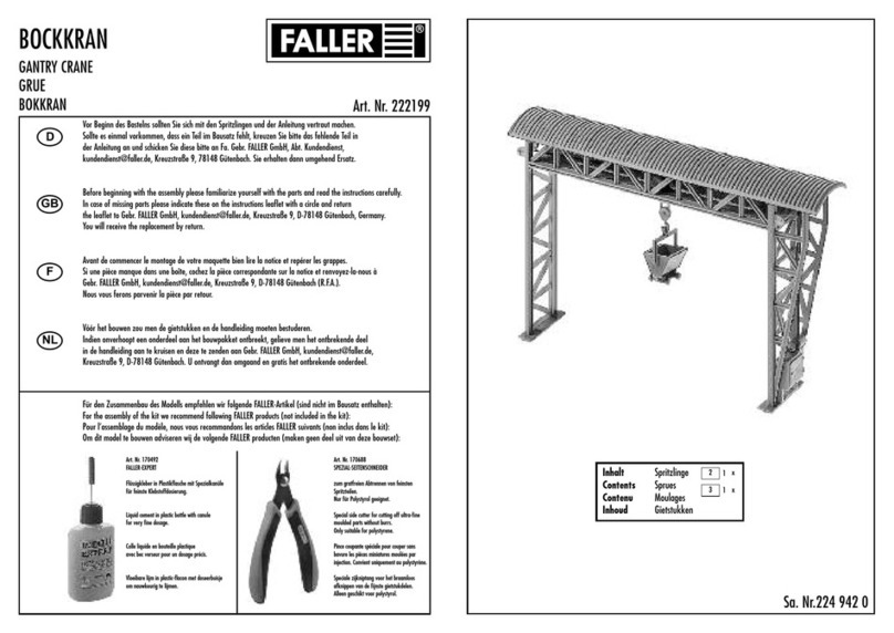 Faller 222199 User manual