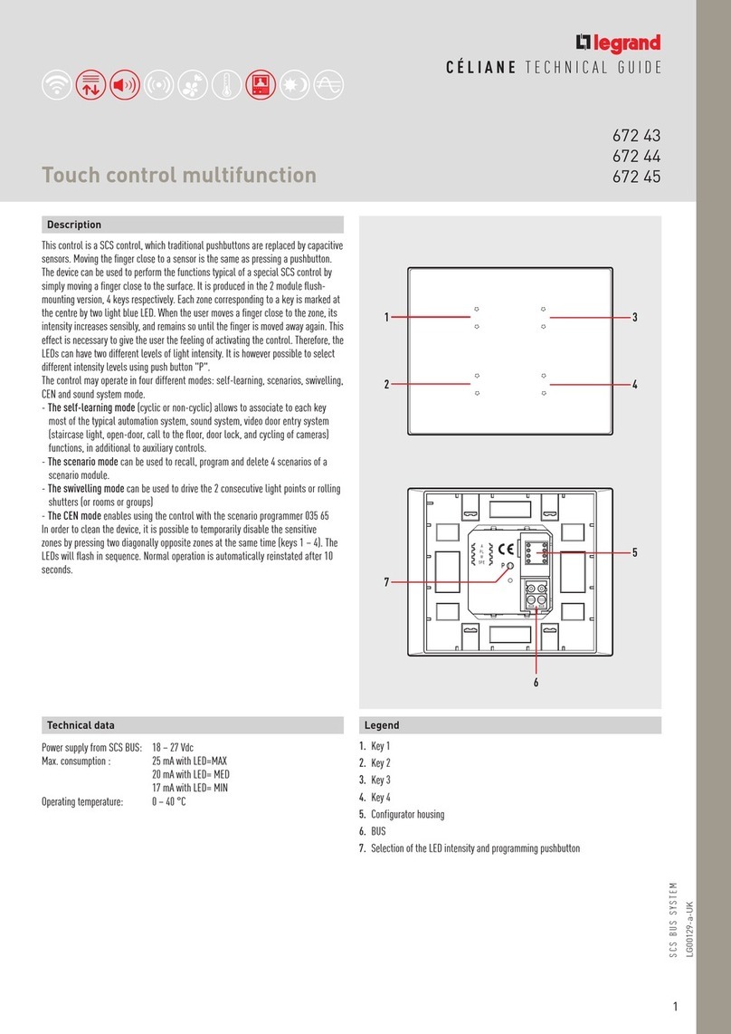 LEGRAND Celiane Series Quick start guide
