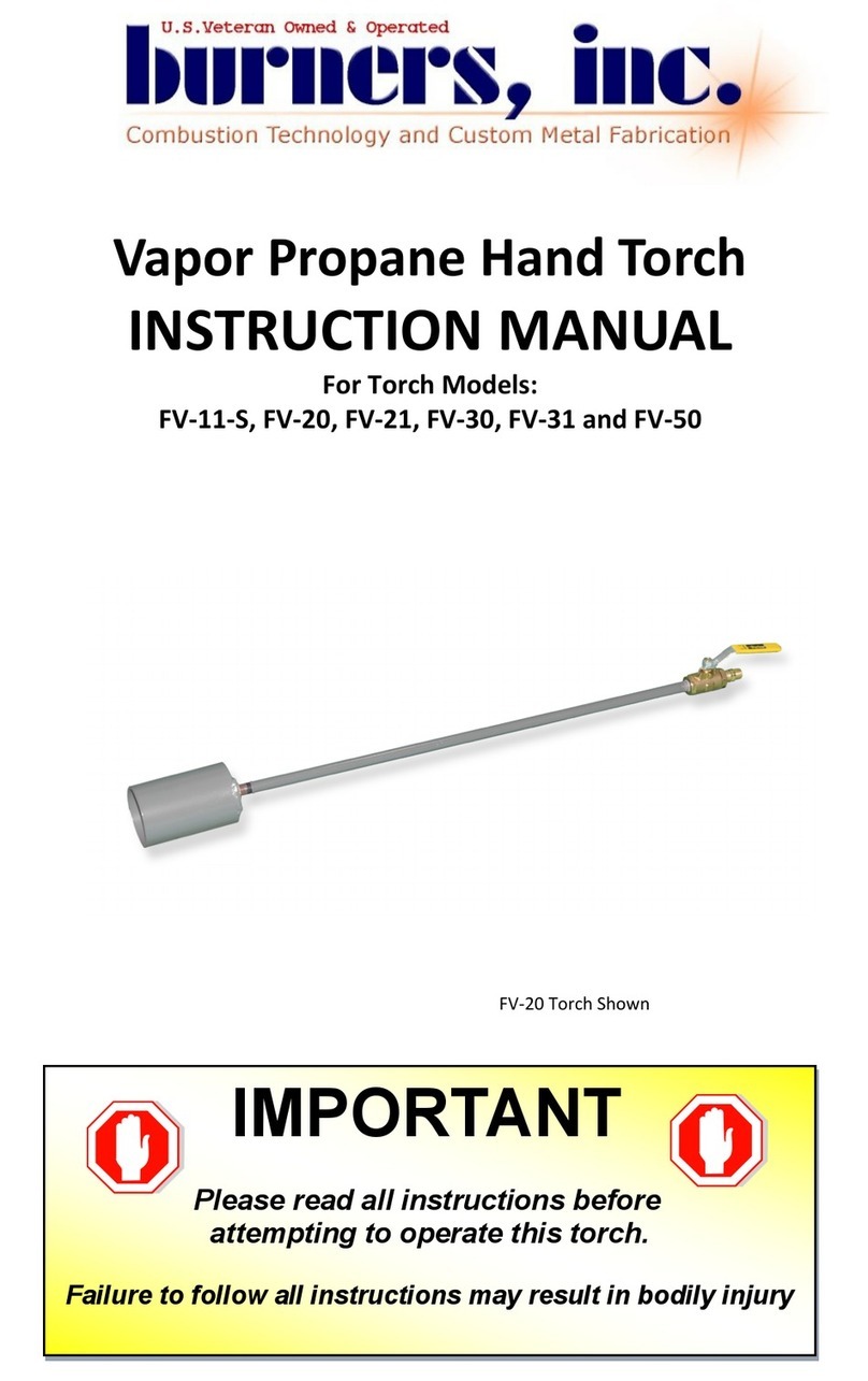Burners FV-11-S instruction manual Burners FV-11-S instruction manual