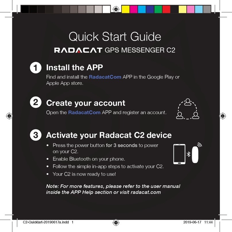 Radacat GPS MESSENGER C2 quick start guide