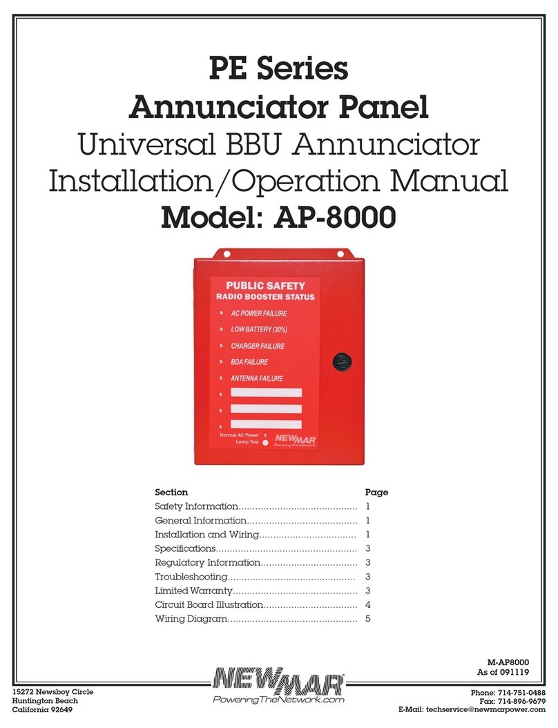 NewMar PE Series Installation & operation manual NewMar PE Series Installation & operation manual