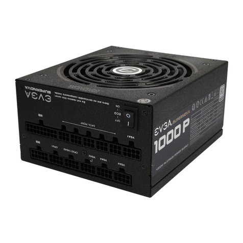 EVGA SUPERNOVA PLATINUM 1000P User manual