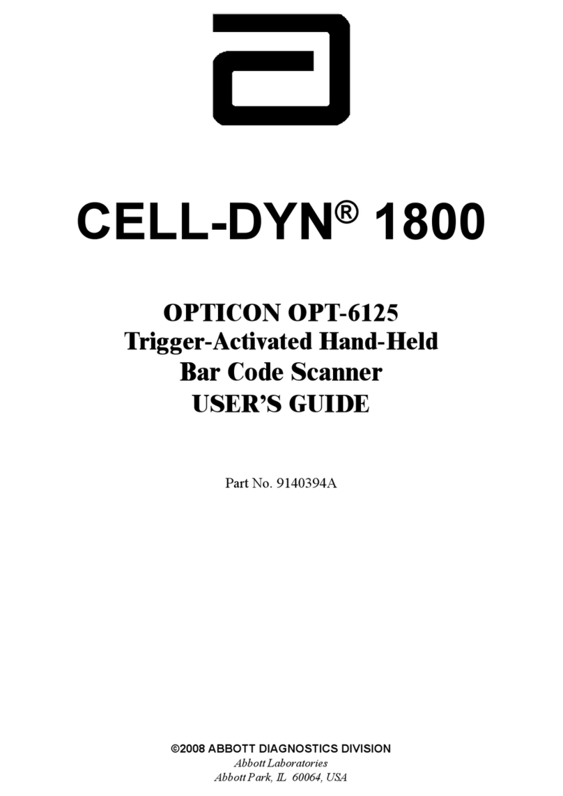 Abbott CELL-DYN 1800 OPTICON OPT-6125 user guide
