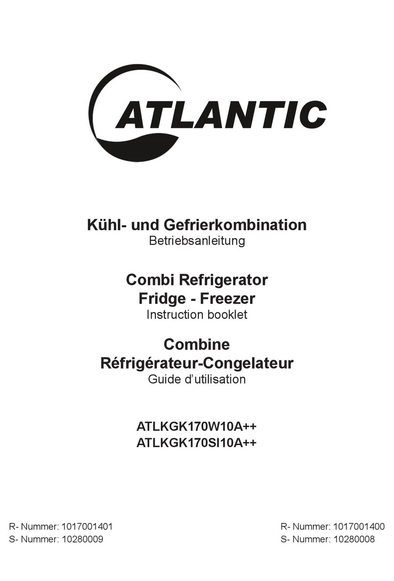 Atlantic ATLKGK170W10A++ Instruction booklet