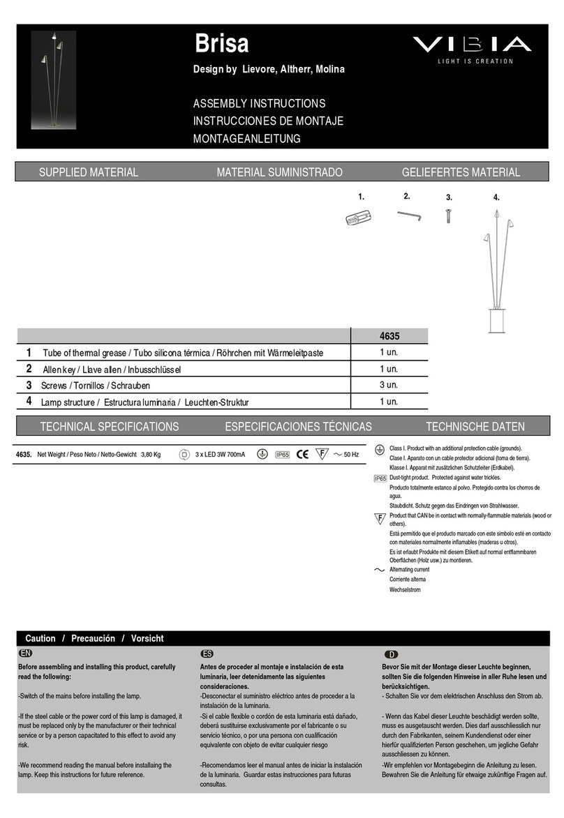 VIBIA Brisa Assembly instructions