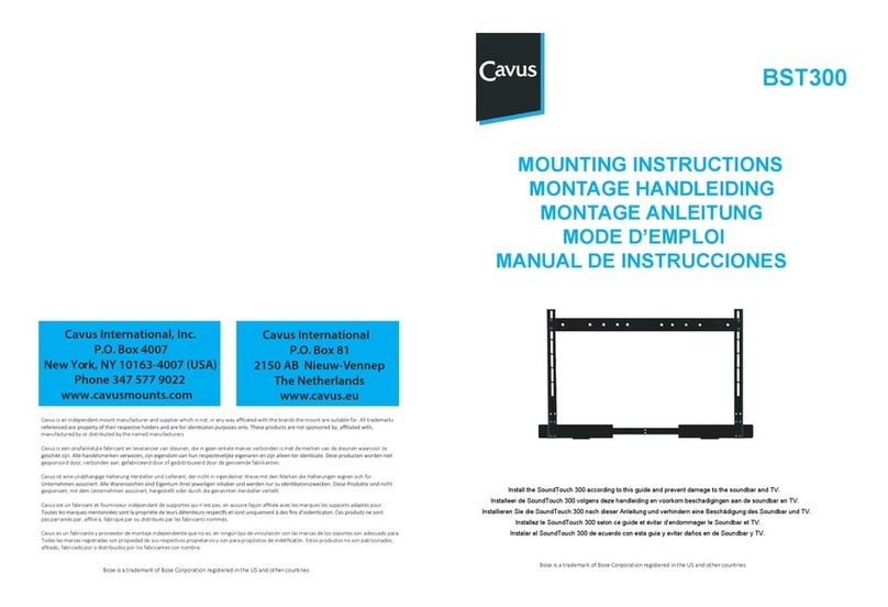 Cavus BST300 Mounting instructions
