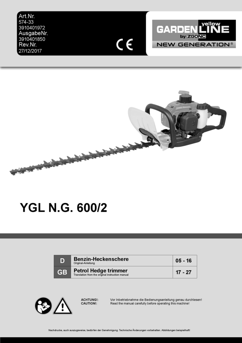 Zgonc ellow GARDEN Series Translation from the original instruction manual
