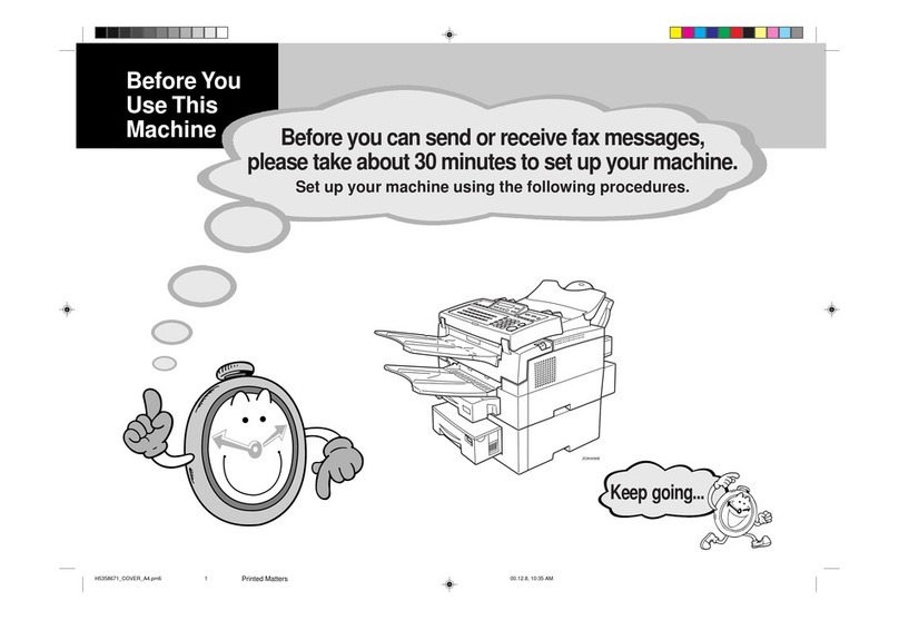 Ricoh Fax 2100L operating instructions