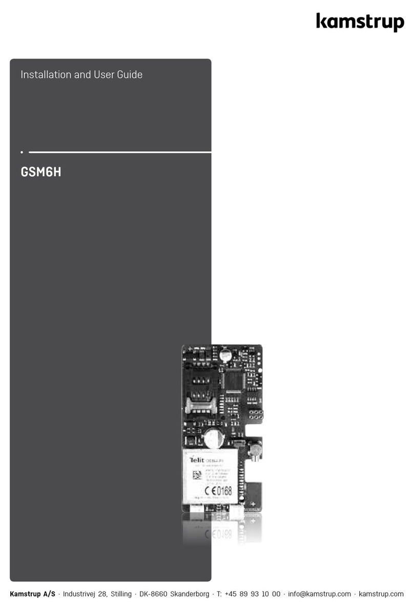 Kamstrup GSM6H Installation and user guide