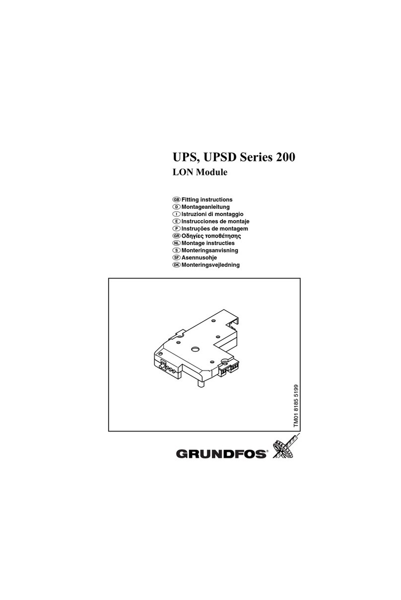 Grundfos UPS 200 Series User manual Grundfos UPS 200 Series User manual