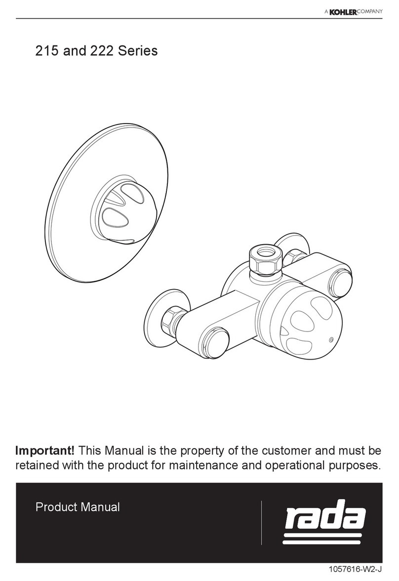 Kohler Rada 215 Series User manual