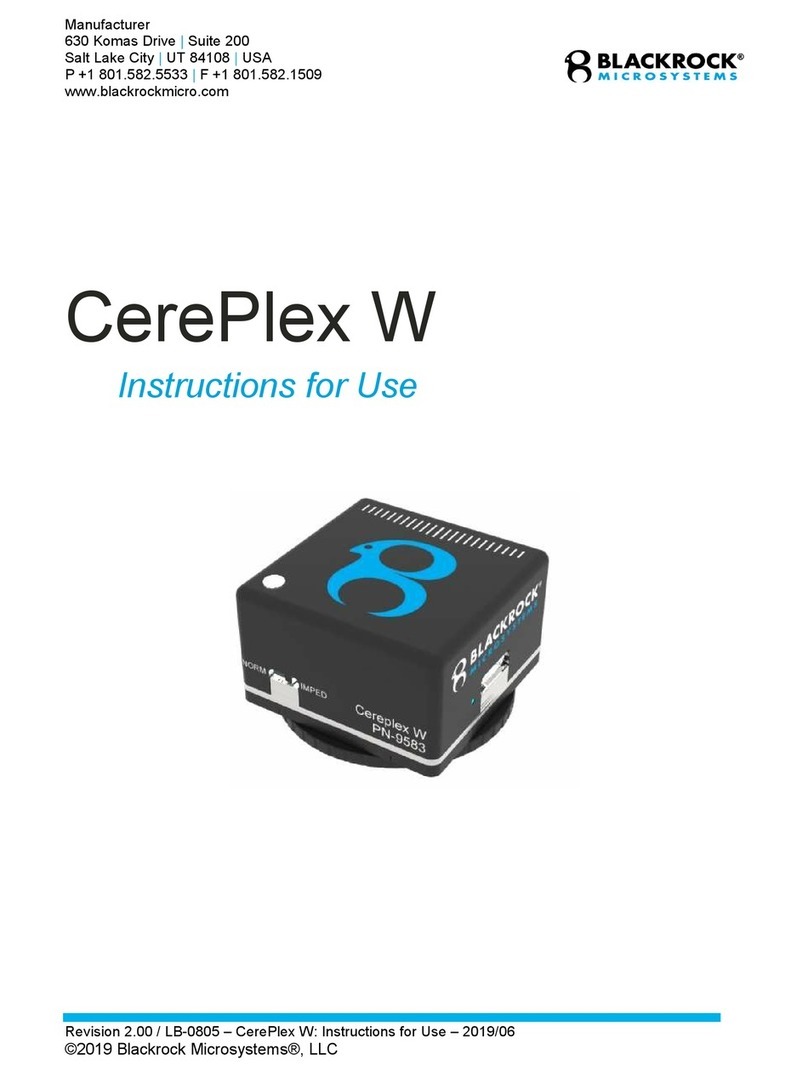 Blackrock Microsystems CerePlex W Instructions for use