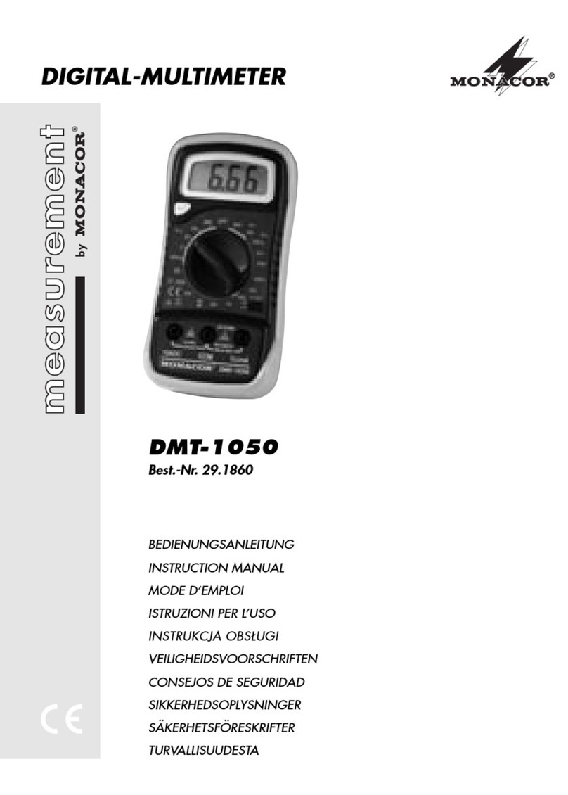 Monacor DMT-1050 User manual Monacor DMT-1050 User manual