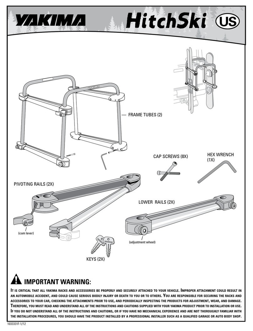 Yakima HitchSki User manual