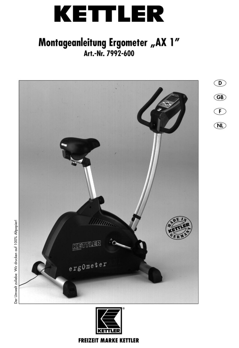 Kettler Ergometer AX 1 User manual