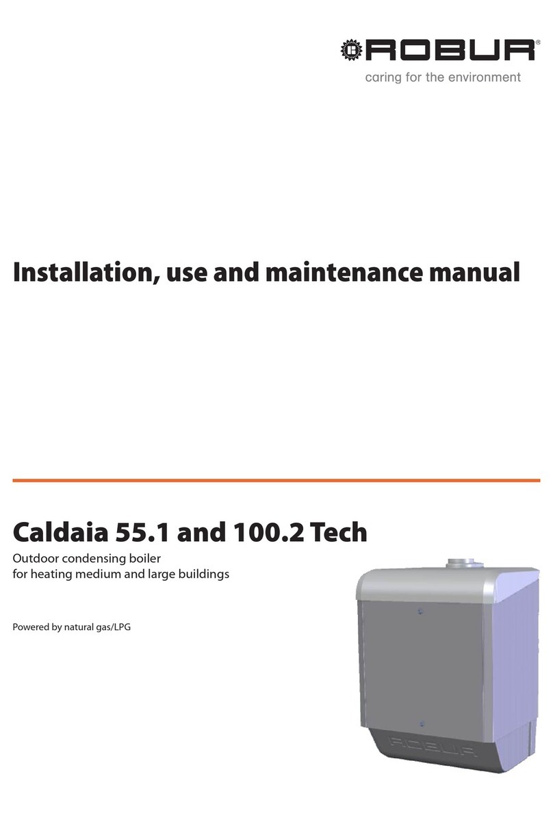 Robur Caldaia 100.2 Tech Installation, use and maintenance manual