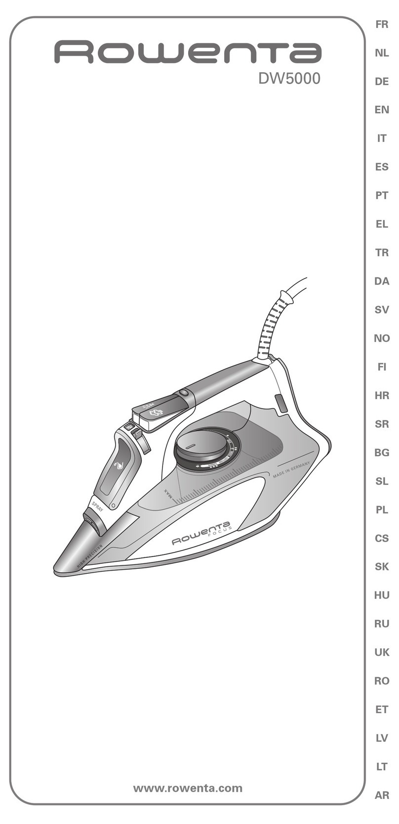 Rowenta DW5000 manual
